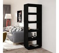 vidaXL Bibliothèque/Séparateur de pièce - Noir