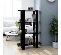 VidaXL Bibliothèque/Séparateur de pièce noir