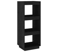 vidaXL Bibliothèque/Séparateur de pièce Noir 40x35x103 cm Pin massif