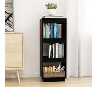 vidaXL Bibliothèque/Séparateur de pièce Noir 40x35x103 cm Pin massif