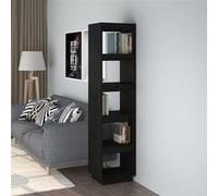 vidaXL Bibliothèque/Séparateur Noir