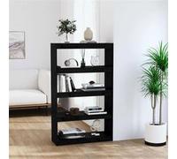 vidaXL Bibliothèque/Séparateur - Noir 8720286608364