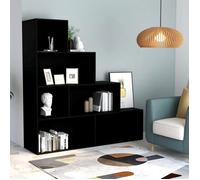 vidaXL Bibliothèque / Séparateur de pièce Noir 155x24x160 cm Aggloméré