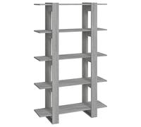 vidaXL Bibliothèque/Séparateur de pièce Sonoma Gris 100x30x160 cm