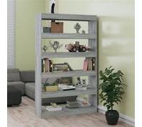 vidaXL Bibliothèque Sonoma gris - 100 x 30 x 166 cm