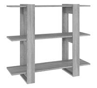 vidaXL Bibliothèque/Séparateur de pièce Sonoma Gris 100x30x87 cm