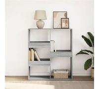vidaXL Bibliothèque/Séparateur de pièce sonoma gris 100x33x115 cm