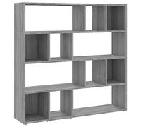 vidaXL Bibliothèque/Séparateur de pièce Sonoma Gris 105x24x102 cm, séparateur de pièce, cloison de séparation, Armoire à Livres, bibliothèque