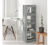 vidaXL Bibliothèque/Séparateur de pièce Sonoma gris 40x30x135 cm