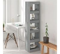 vidaXL Bibliothèque/Séparateur de pièce Sonoma gris 40x30x166 cm
