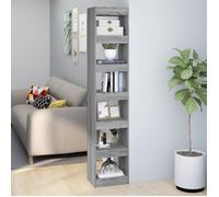 vidaXL Bibliothèque-Séparateur de pièce Sonoma gris 40x30x198 cm