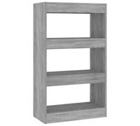 vidaXL Bibliothèque/Séparateur de pièce Sonoma gris 60x30x103 cm