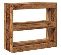 vidaXL Bibliothèque séparateur de pièce Vieux Bois 80x30x72 cm