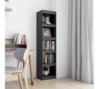 Bibliothèque/Séparateur de pièce Gris 40x30x167,5 cm Pin massif808150