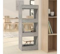 vidaXL Bibliothèque/séparateur gris béton