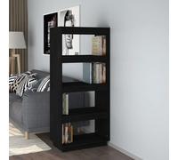vidaXL Bibliothèque/Séparateur Noir