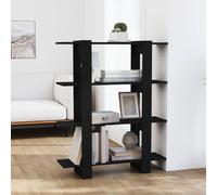 vidaXL Bibliothèque/Séparateur noir