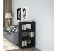 vidaXL Bibliothèque/Séparateur - Noir