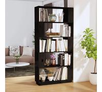 vidaXL Bibliothèque/Séparateur - Noir 8720286608364