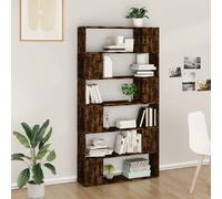vidaXL Bibliothèque/Séparateur pièce chêne fumé 100x24x188 cm