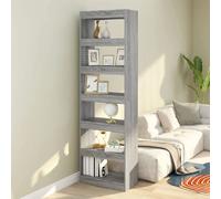 vidaXL Bibliothèque/Séparateur Sonoma gris 60x30x198 cm
