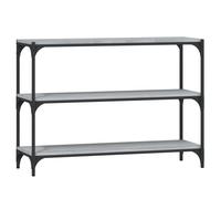 vidaXL Bibliothèque Sonoma gris 100x33x70,5 cm Bois d'ingénierie acier