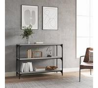 vidaXL Bibliothèque Sonoma gris 100x33x70,5 cm Bois d'ingénierie acier819355 Gris G