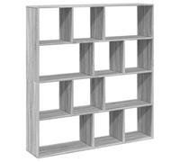 vidaXL Bibliothèque sonoma gris – 132 x 29 x 141,5 cm – bois d'ingénierie
