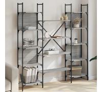 vidaXL Bibliothèque - Sonoma gris 166,5 cm
