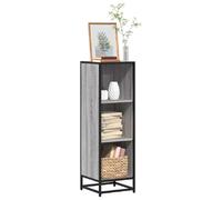 vidaXL Bibliothèque Sonoma Gris 33,5x33x107,5 cm Bois d'ingénierie, bibliothèque, séparateur de pièce, séparateur, Armoire de Rangement