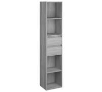 vidaXL Bibliothèque Sonoma Gris 36x30x171 cm Bois d'ingénierie