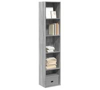 vidaXL Bibliothèque Sonoma Gris 40x30x189 cm Bois d'ingénierie, étagère, étagère à Livres, Support de Livre, Armoire de Rangement