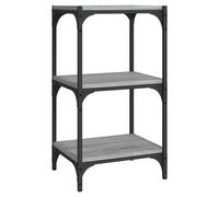 vidaXL Bibliothèque Sonoma gris 40x33x70,5 cm Bois d'ingénierie acier