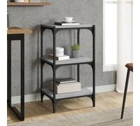 vidaXL Bibliothèque Sonoma gris 40x33x70,5 cm Bois d'ingénierie acier819310 Gris G