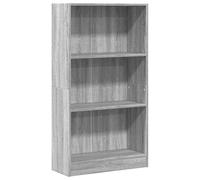 vidaXL Bibliothèque Sonoma Gris 60x24x109 cm Bois d'ingénierie, étagère à Livres, Porte-Livres, Support à Livres, Armoire de Rangement