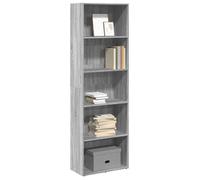 vidaXL Bibliothèque sonoma gris 60x30x189 cm bois d'ingénierie, étagère, étagère à livres, support de livre, armoire de 857922