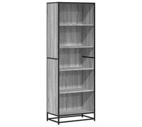 vidaXL Bibliothèque Sonoma – Bois d'ingénierie 60×35×170,5 cm, étagère à livres Gris