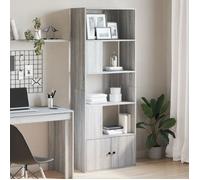 vidaXL Bibliothèque sonoma gris 70x36x189 cm