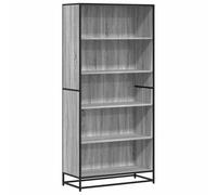 vidaXL Bibliothèque Sonoma Gris 80,5x35x170,5 cm Bois d'ingénierie, étagère à Livres, Porte-Livres, Support à Livres, Armoire de Rangement