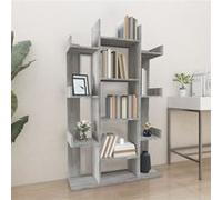 vidaXL Bibliothèque Sonoma gris – 86 x 25,5 x 140 cm – Bois d'ingénierie