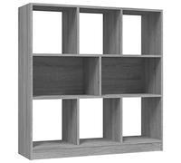 vidaXL Bibliothèque Sonoma gris – Bois d'ingénierie, 97,5×29,5×100 cm