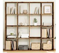 Vidaxl Bibliothèque Vieux Bois 137,5x29x137,5 Cm Bois D'ingénierie Multicolore