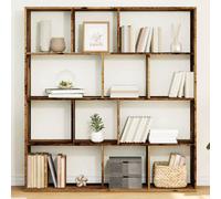 vidaXL Bibliothèque vieux bois 132x29x141,5 cm bois d'ingénierie, bibliothèque, étagère à livres, étagère, armoire de rangement, étagère de rangement 3310314 Marron G