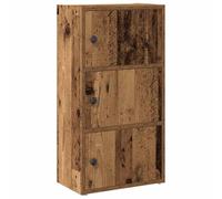 vidaXL Bibliothèque Vieux Bois 40x24x77 cm Bois d'ingénierie, étagère à Livres, Support de Rangement, Support à Livres, Armoire de Rangement