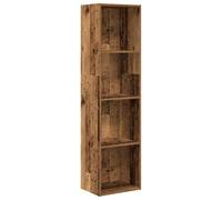 vidaXL Bibliothèque 857883 Vieux bois (bois d'ingénierie) 40x30x152 cm Marron