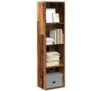vidaXL Bibliothèque vieux bois 40x30x152 cm bois d'ingénierie, étagère, étagère à livres, support de livre, armoire de 857883 Marron G
