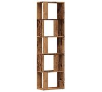 vidaXL Bibliothèque Vieux Bois 45x24x159 cm Bois d'ingénierie, bibliothèque, Armoire de Rangement, Support de Rangement, étagère, étagère à Livres