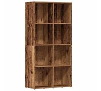 vidaXL Bibliothèque Vieux Bois 66x30x130 cm Bois d'ingénierie, bibliothèque, Armoire de Rangement, Support de Rangement, étagère, étagère à Livres