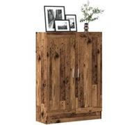 vidaXL Bibliothèque Vieux Bois 82,5x30,5x115 cm Bois d'ingénierie, bibliothèque, Armoire de Rangement, Support de Rangement, étagère, étagère à Livres