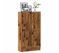 vidaXL Bibliothèque vieux bois 82,5x30,5x150 cm bois d'ingénierie